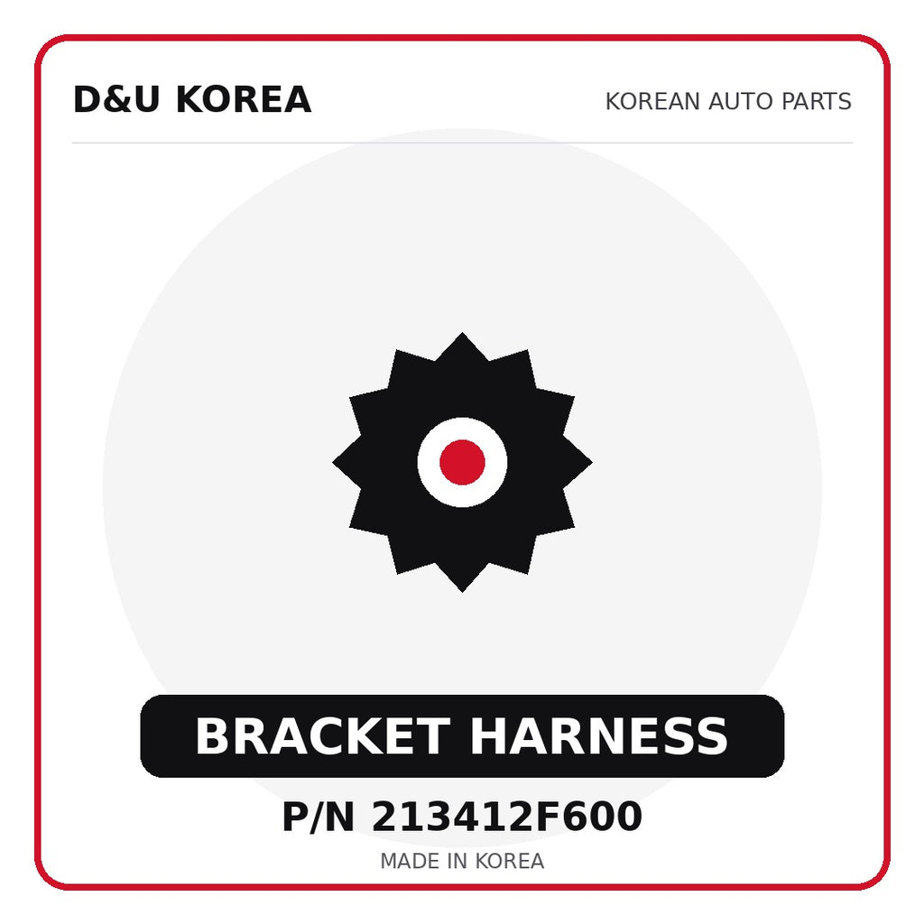 Genuine Mobis BRACKET HARNESS 213412F600 - Korean auto parts from D&U Korea