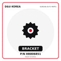 Genuine Mobis BRACKET HR806851 - Korean auto parts from D&U Korea
