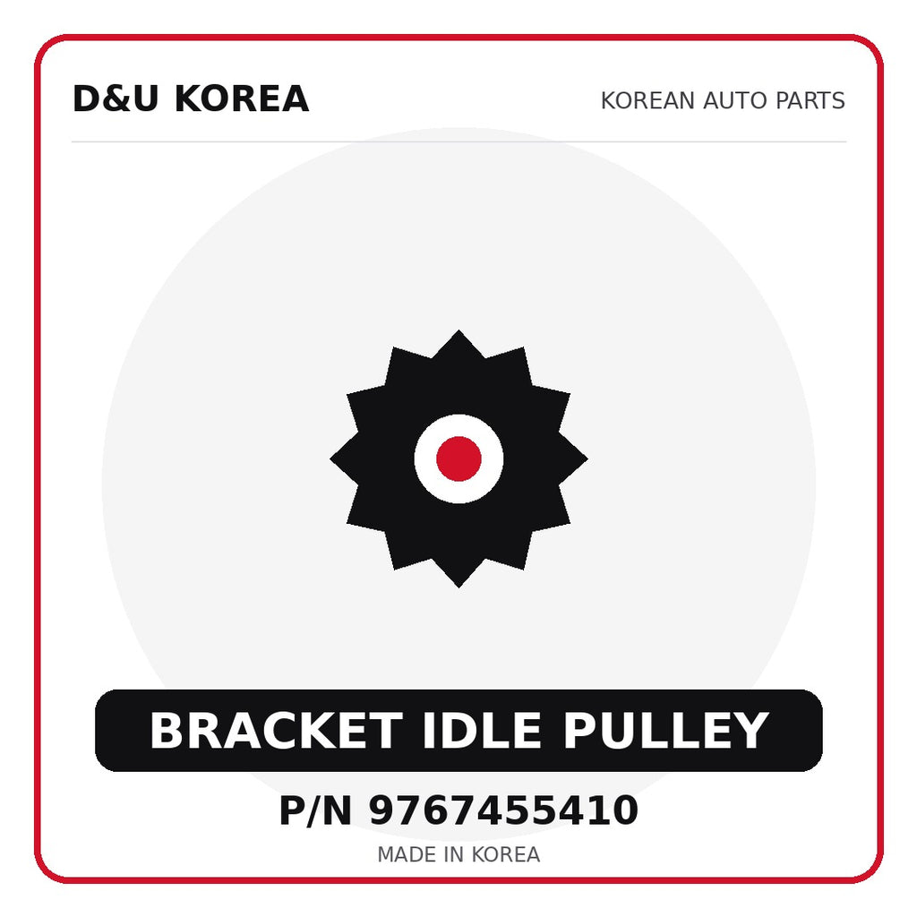 Genuine Mobis BRACKET IDLE PULLEY 9767455410 for Korean vehicles | D&U Korea