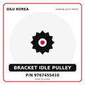 Genuine Mobis BRACKET IDLE PULLEY 9767455410 for Korean vehicles | D&U Korea
