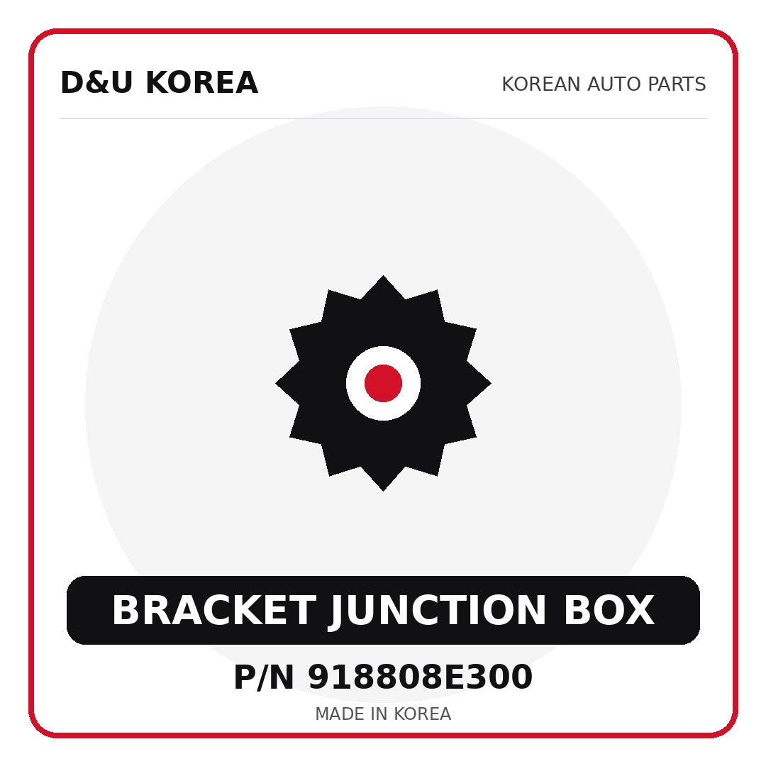 Genuine Mobis BRACKET JUNCTION BOX 918808E300 - Korean auto parts from D&U Korea