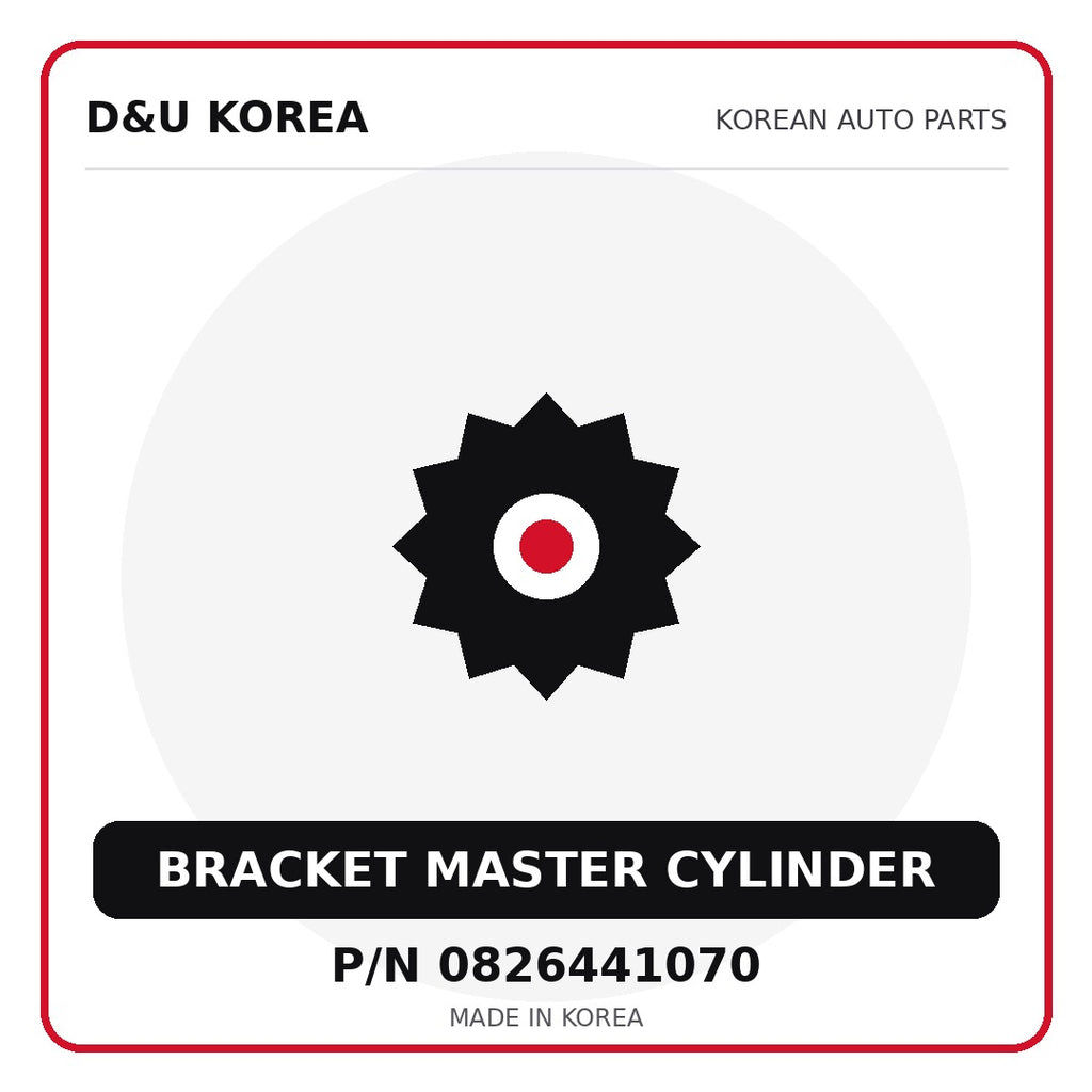 Genuine Mobis BRACKET MASTER CYLINDER 0826441070 - Korean auto parts from D&U Korea