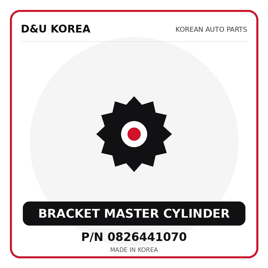 Genuine Mobis BRACKET MASTER CYLINDER 0826441070 - Korean auto parts from D&U Korea