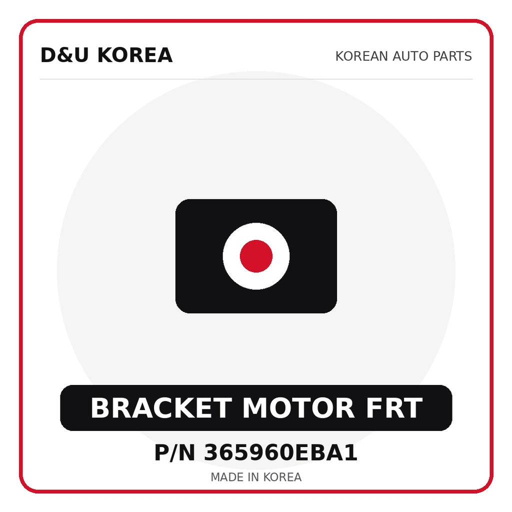 Genuine Mobis BRACKET MOTOR FRT 365960EBA1 - Korean auto parts from D&U Korea