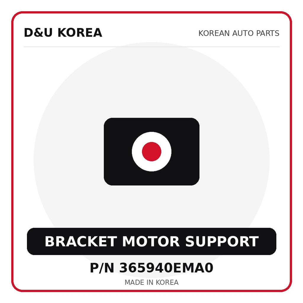 Genuine Mobis BRACKET MOTOR SUPPORT 365940EMA0 - Korean auto parts from D&U Korea