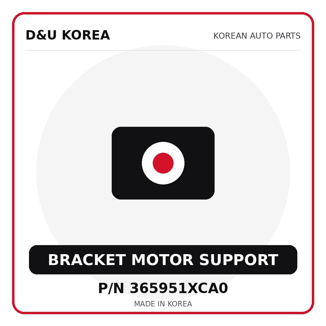 Genuine Mobis BRACKET MOTOR SUPPORT 365951XCA0 - Korean auto parts from D&U Korea