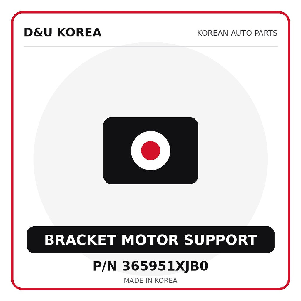 Genuine Mobis BRACKET MOTOR SUPPORT 365951XJB0 - Korean auto parts from D&U Korea