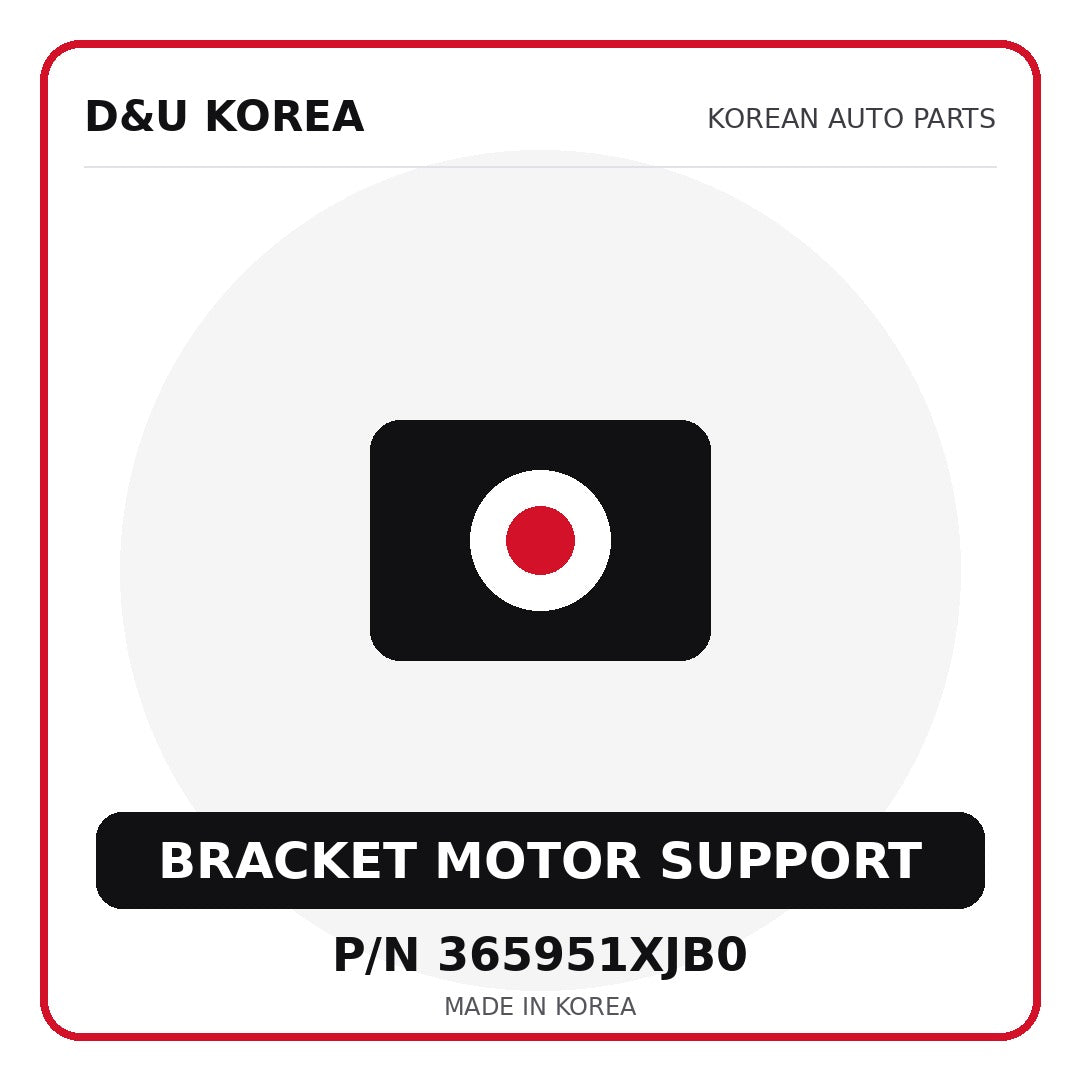 Genuine Mobis BRACKET MOTOR SUPPORT 365951XJB0 - Korean auto parts from D&U Korea