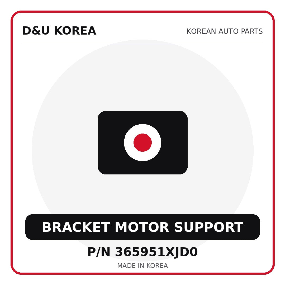 Genuine Mobis BRACKET MOTOR SUPPORT 365951XJD0 - Korean auto parts from D&U Korea