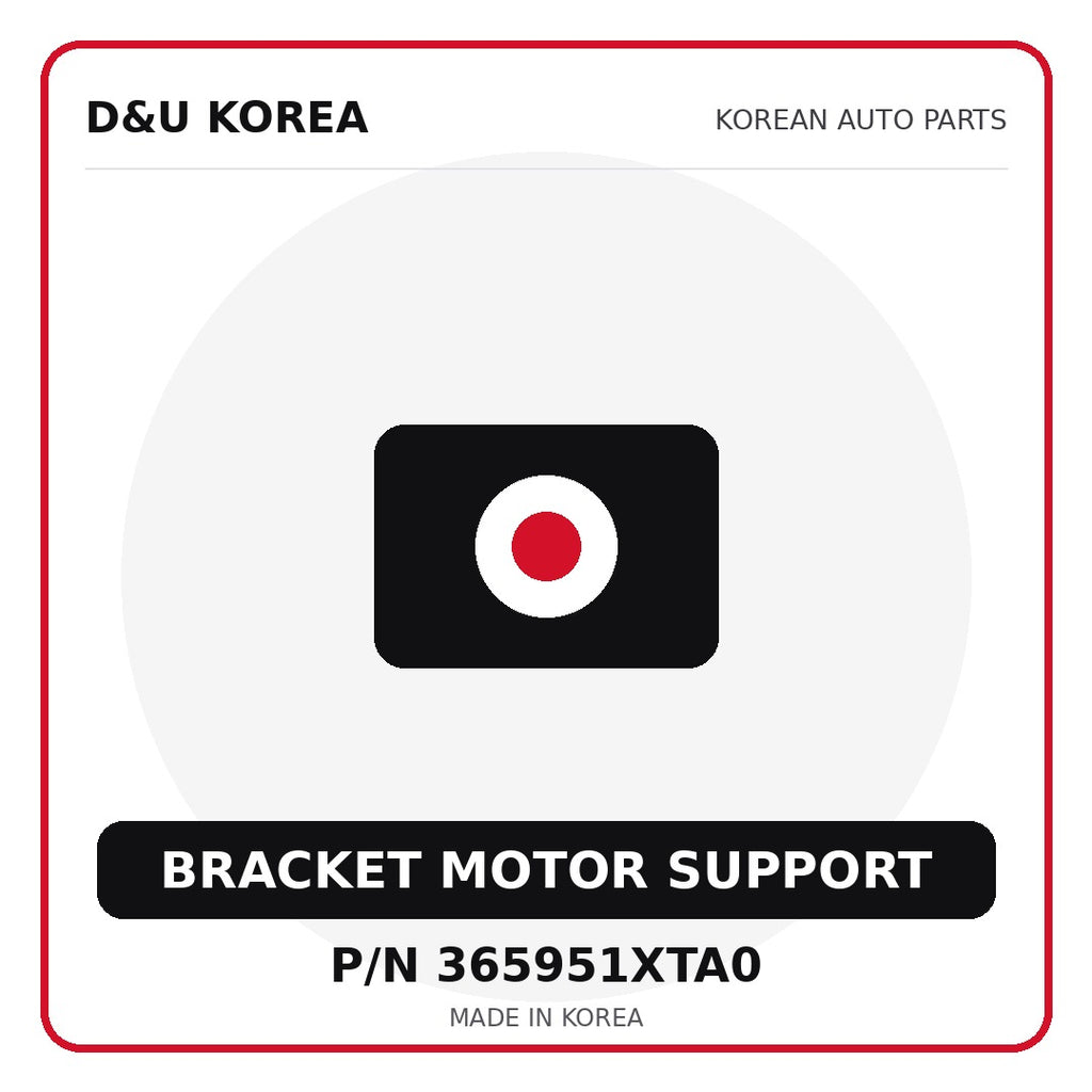 Genuine Mobis BRACKET MOTOR SUPPORT 365951XTA0 - Korean auto parts from D&U Korea