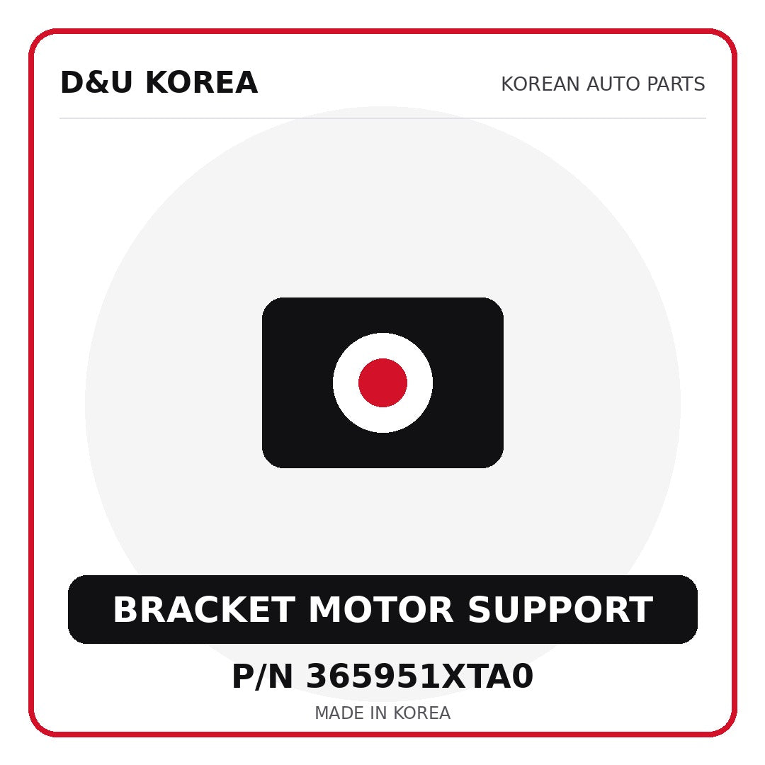 Genuine Mobis BRACKET MOTOR SUPPORT 365951XTA0 - Korean auto parts from D&U Korea