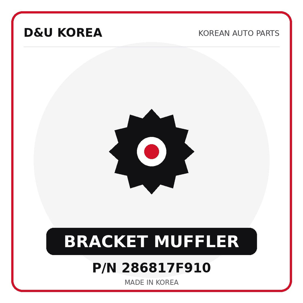 Genuine Mobis BRACKET MUFFLER 286817F910 - Korean auto parts from D&U Korea