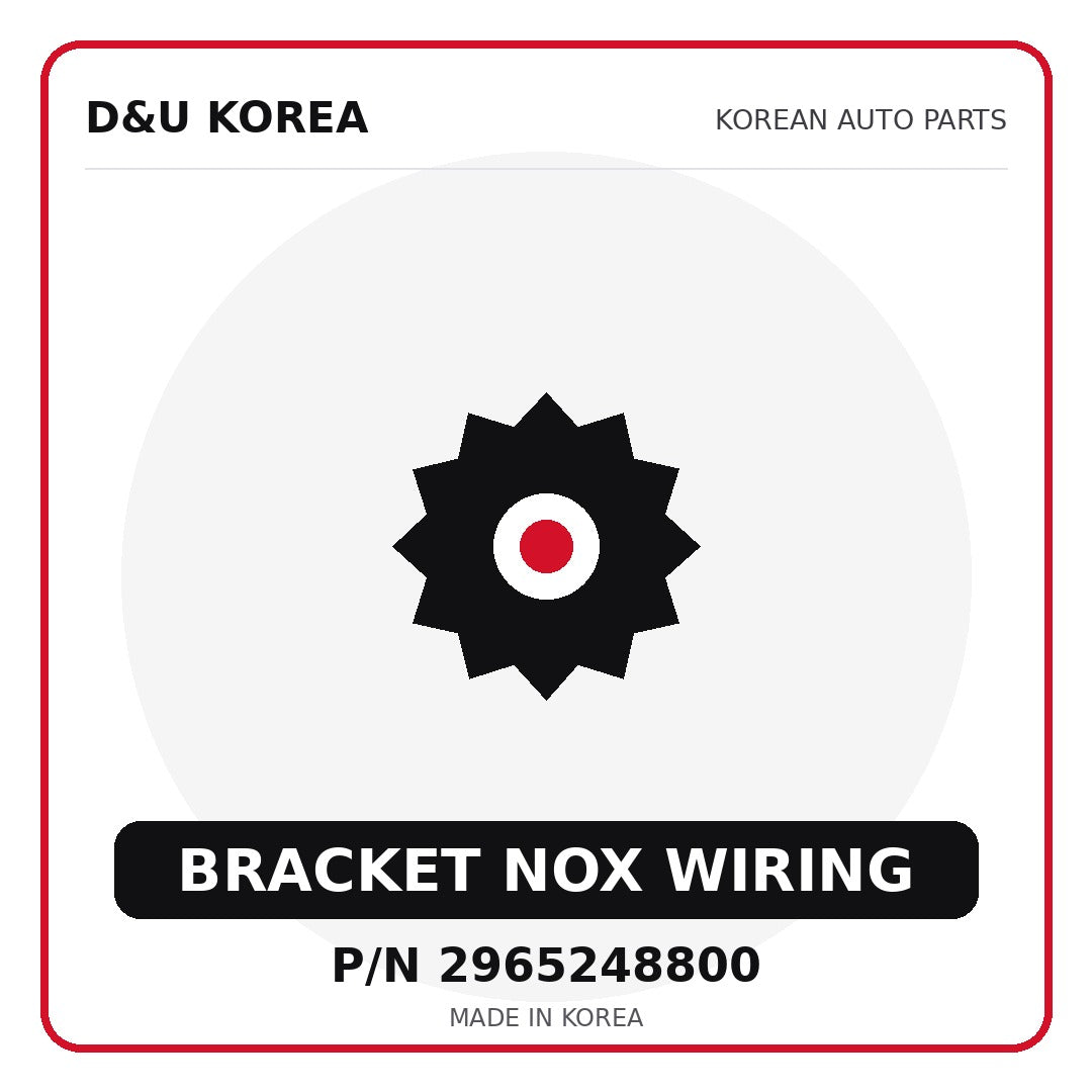 Genuine Mobis BRACKET NOX WIRING 2965248800 - Korean auto parts from D&U Korea