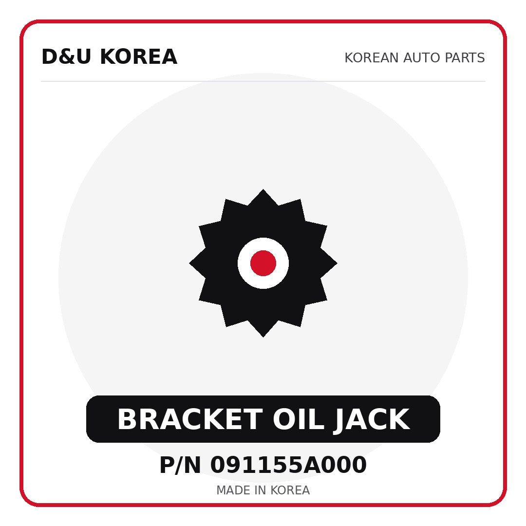 Genuine Mobis BRACKET OIL JACK 091155A000 - Korean auto parts from D&U Korea