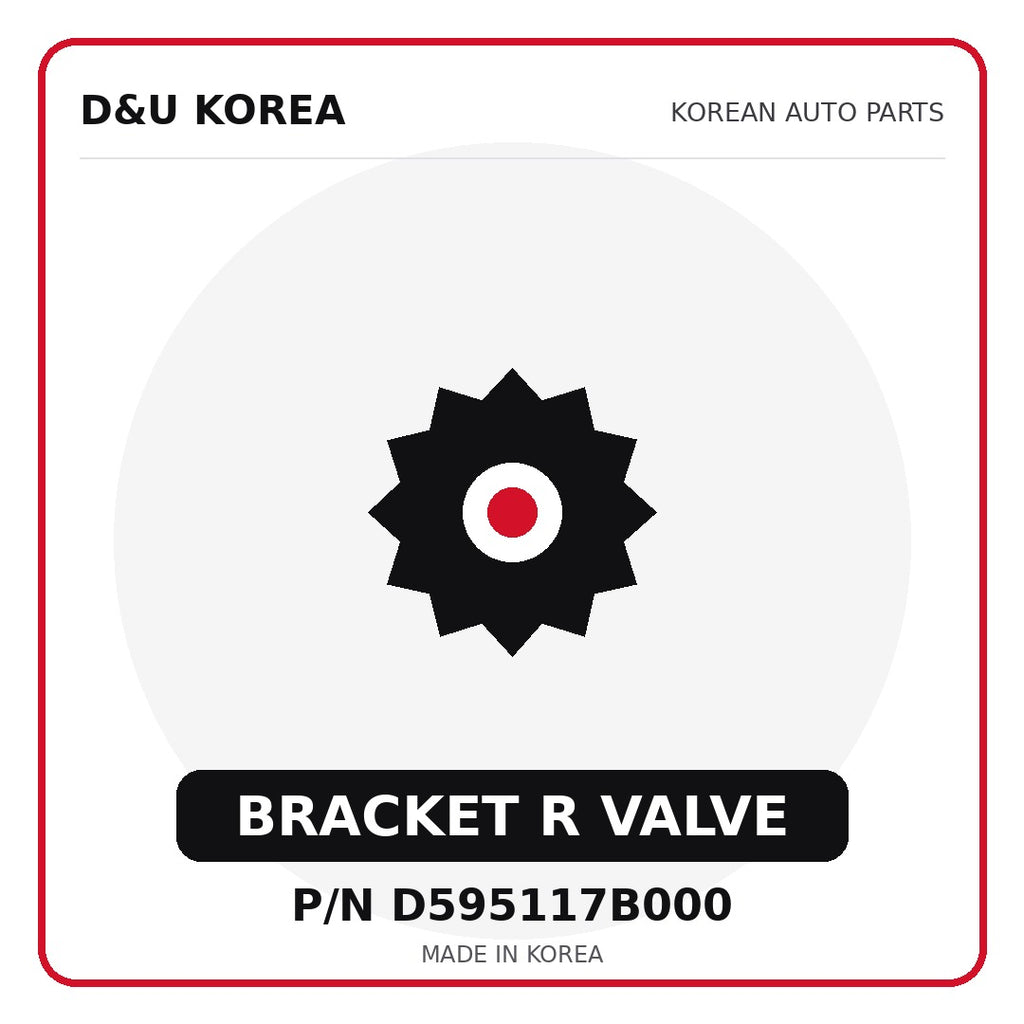 Genuine Mobis BRACKET R VALVE D595117B000 - Korean auto parts from D&U Korea