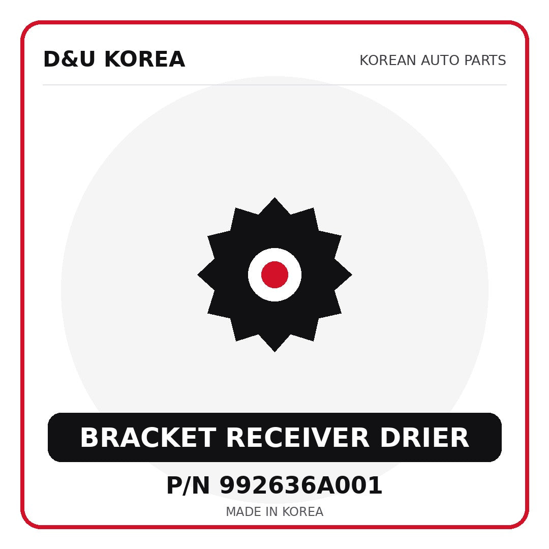 Genuine Mobis BRACKET RECEIVER DRIER 992636A001 - Korean auto parts from D&U Korea