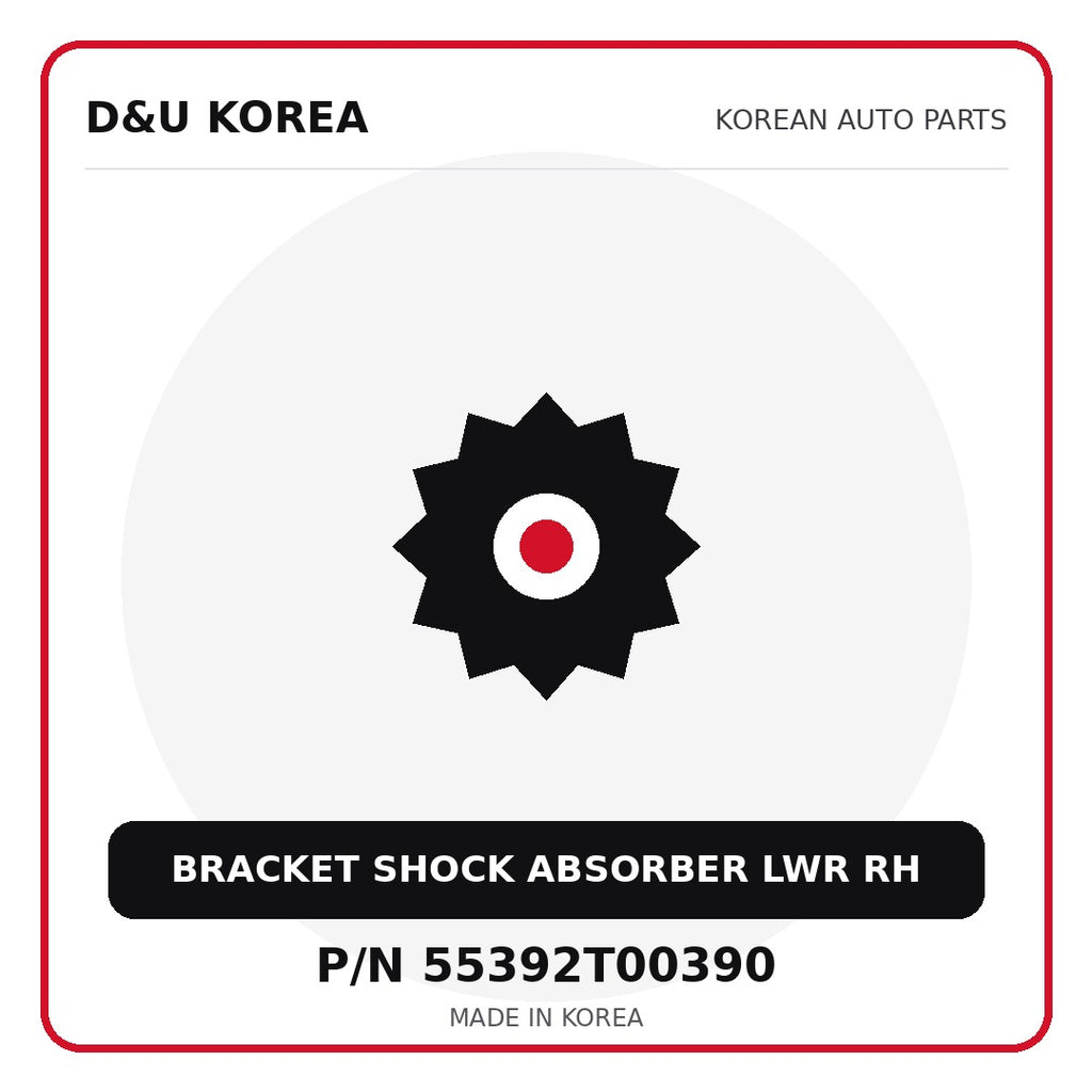 Genuine Mobis BRACKET SHOCK ABSORBER LWR RH 55392T00390 - Korean auto parts from D&U Korea