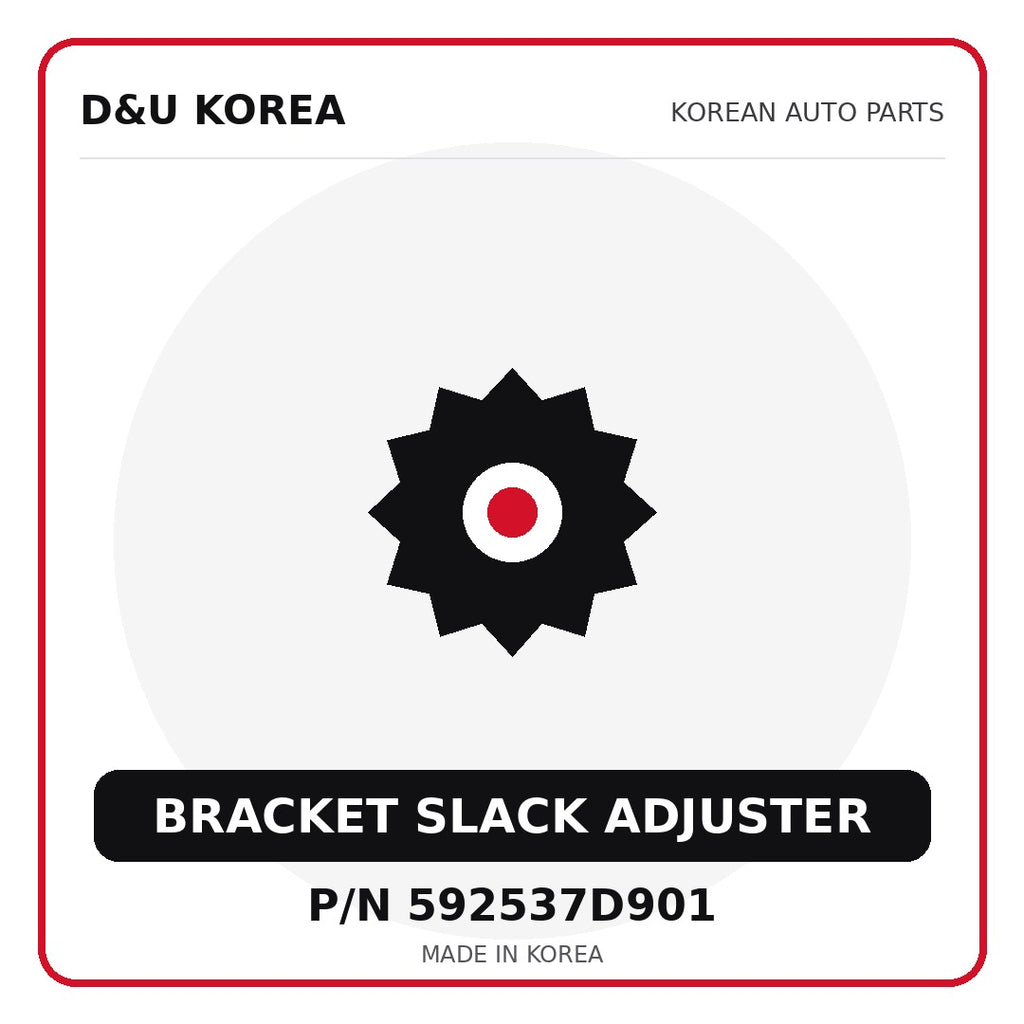 Genuine Mobis BRACKET SLACK ADJUSTER 592537D901 - Korean auto parts from D&U Korea