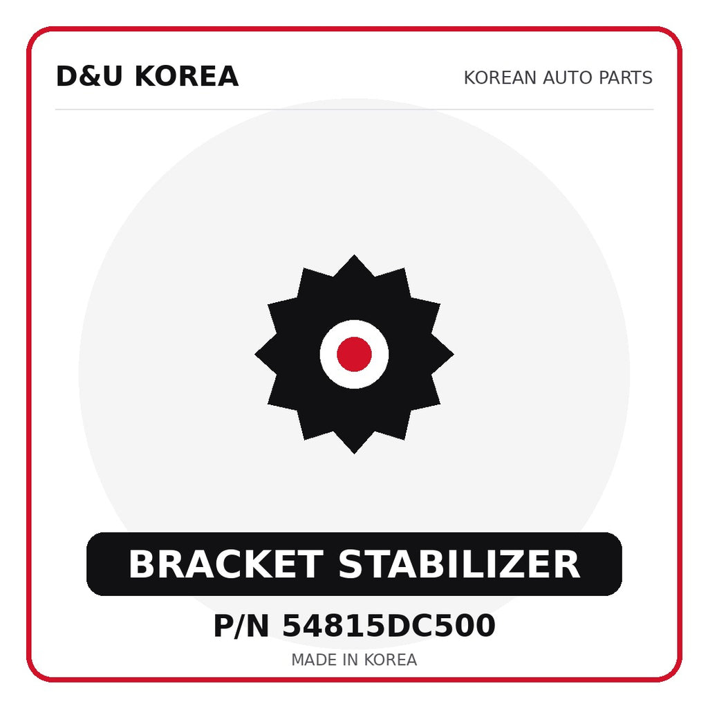 Genuine Mobis BRACKET STABILIZER 54815DC500 - Korean auto parts from D&U Korea