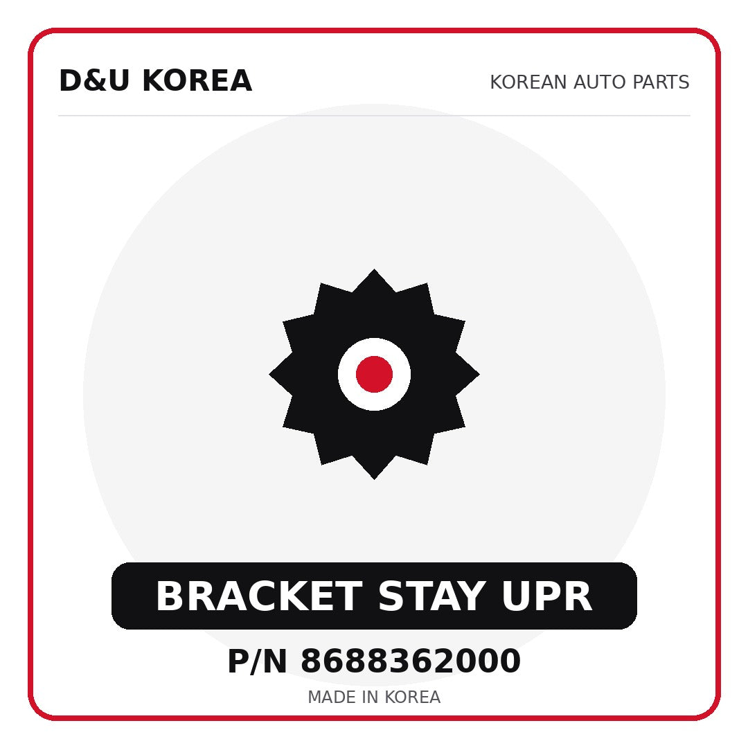 Genuine Mobis BRACKET STAY UPR 8688362000 - Korean auto parts from D&U Korea