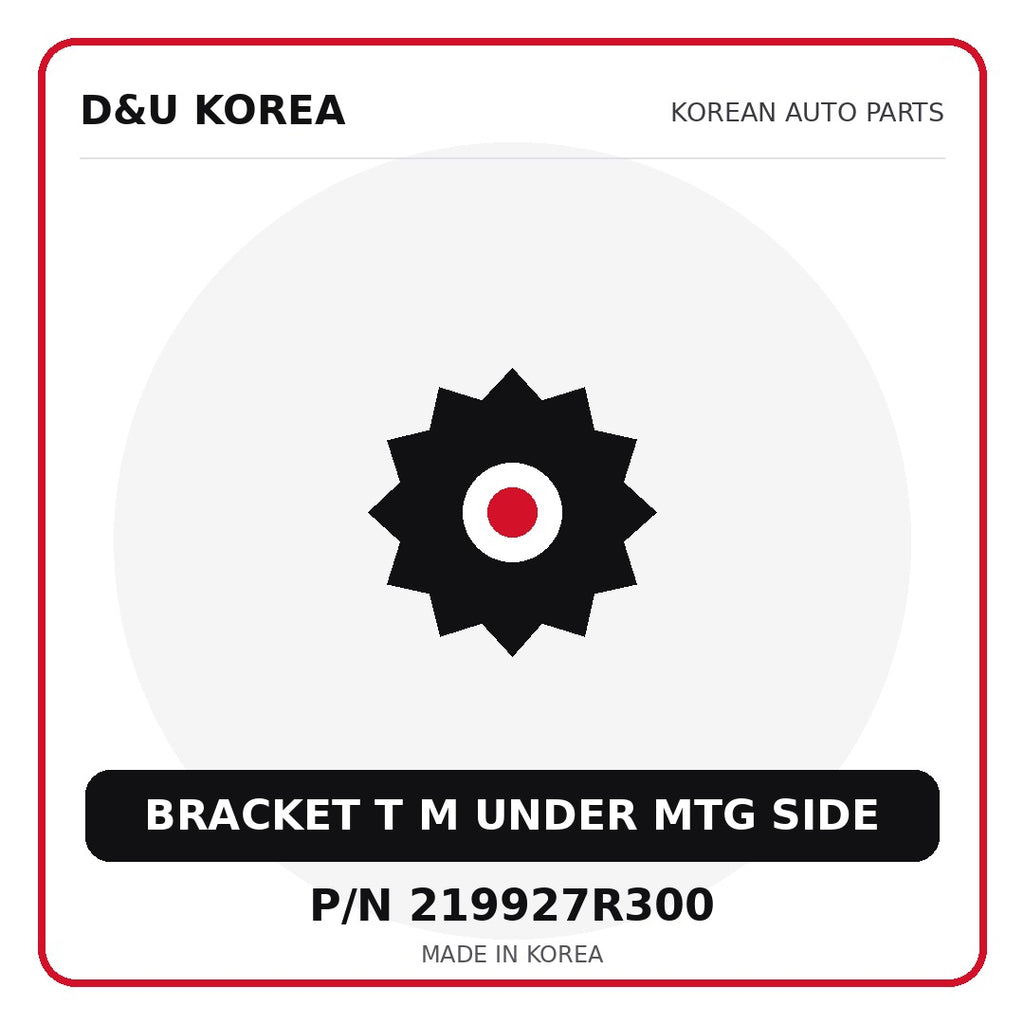 Genuine Mobis BRACKET T M UNDER MTG SIDE 219927R300 - Korean auto parts from D&U Korea