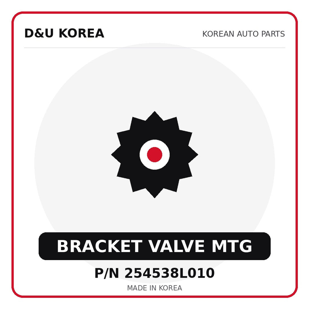 Genuine Mobis BRACKET VALVE MTG 254538L010 - Korean auto parts from D&U Korea
