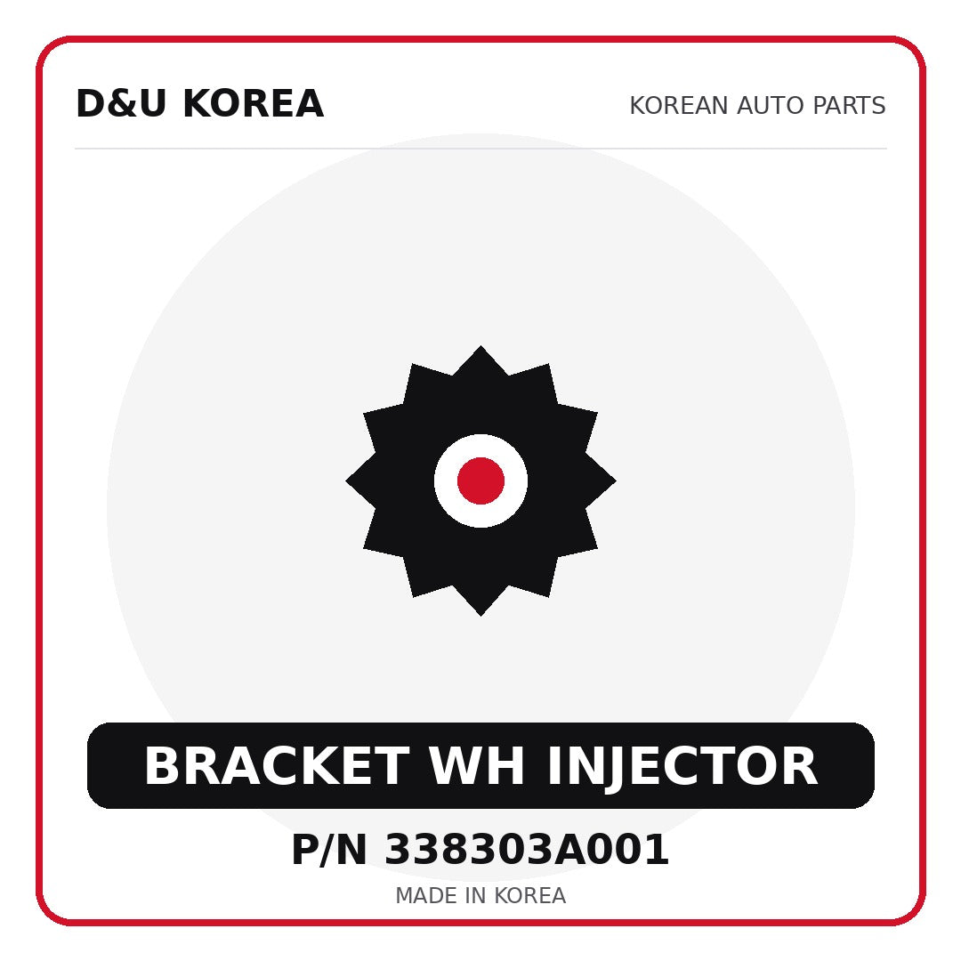 Genuine Mobis BRACKET WH INJECTOR 338303A001 - Korean auto parts from D&U Korea