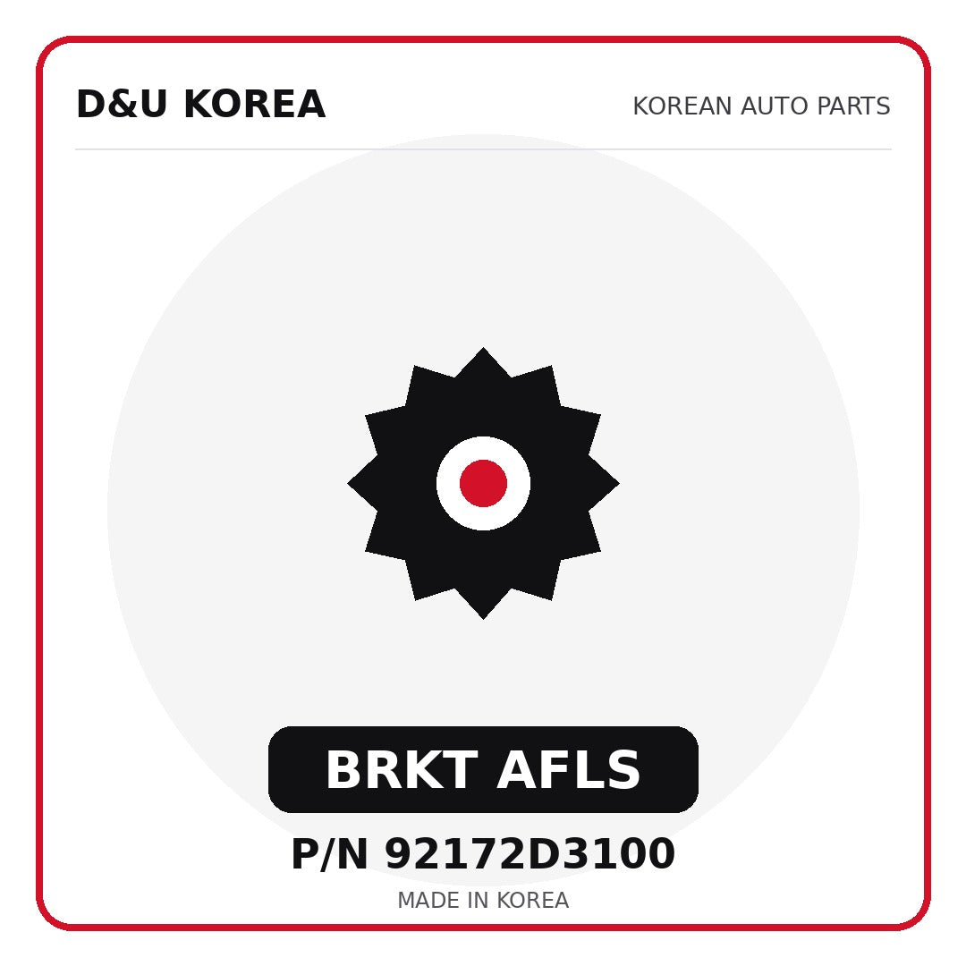 Genuine Mobis BRKT AFLS 92172D3100 - Korean auto parts from D&U Korea