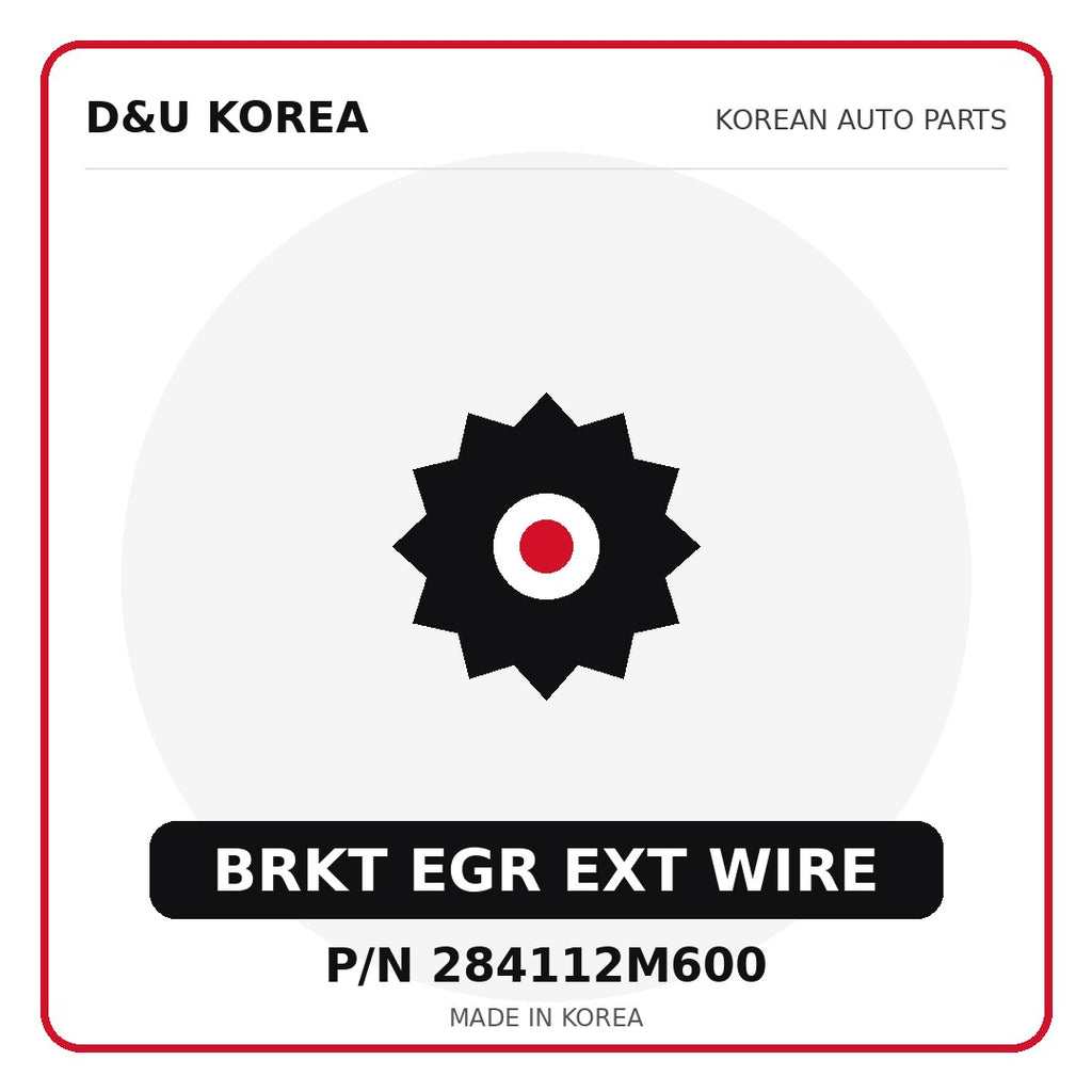 Genuine Mobis BRKT EGR EXT WIRE 284112M600 - Korean auto parts from D&U Korea