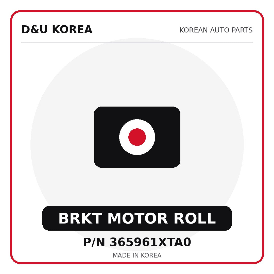 Genuine Mobis BRKT MOTOR ROLL 365961XTA0 - Korean auto parts from D&U Korea