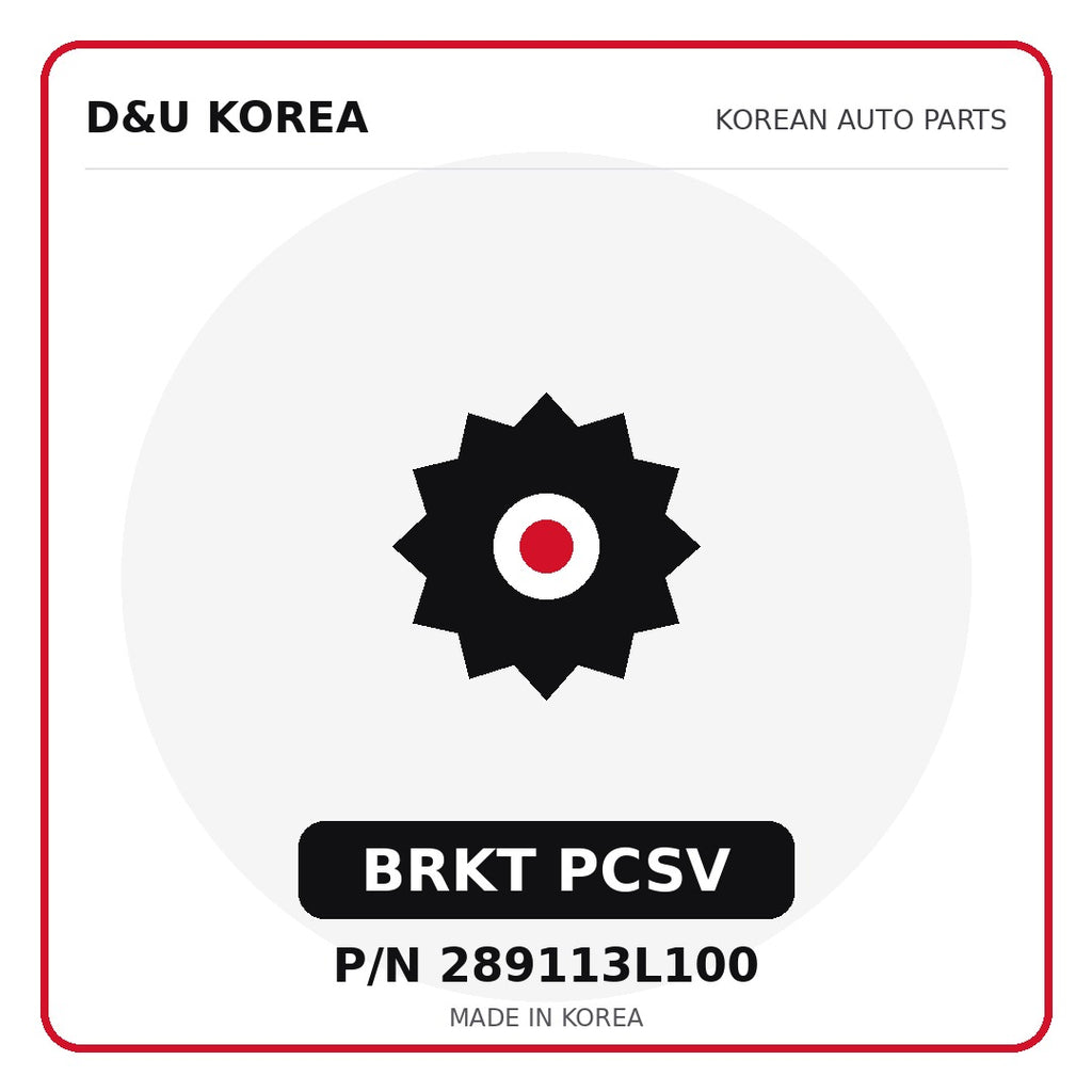 Genuine Mobis BRKT PCSV 289113L100 - Korean auto parts from D&U Korea