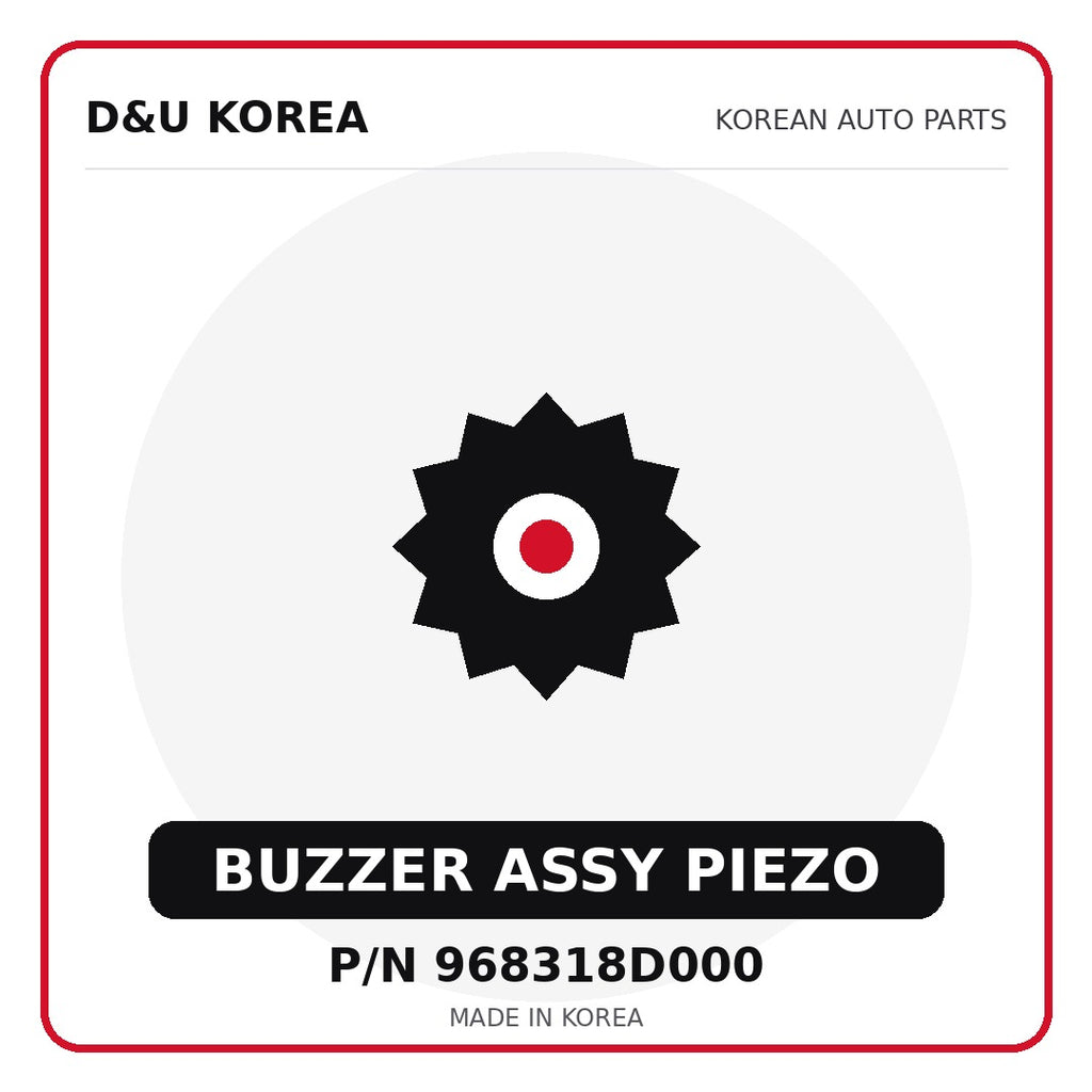 Genuine Mobis BUZZER ASSY PIEZO 968318D000 for Korean vehicles | D&U Korea