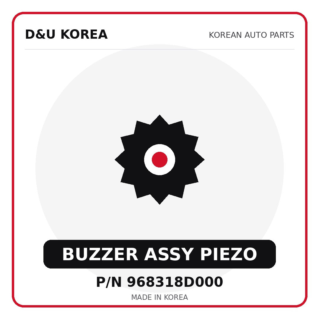 Genuine Mobis BUZZER ASSY PIEZO 968318D000 for Korean vehicles | D&U Korea