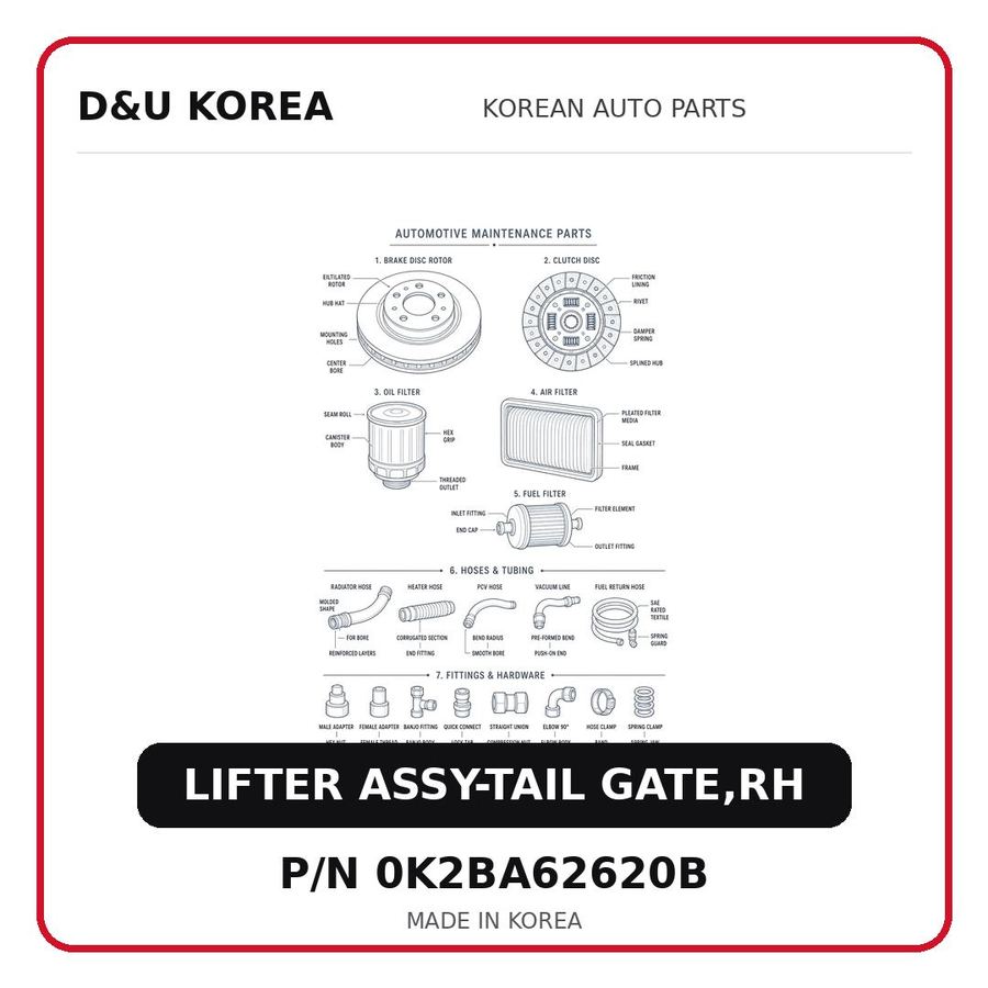 LIFTER ASSY-TAIL GATE,RH