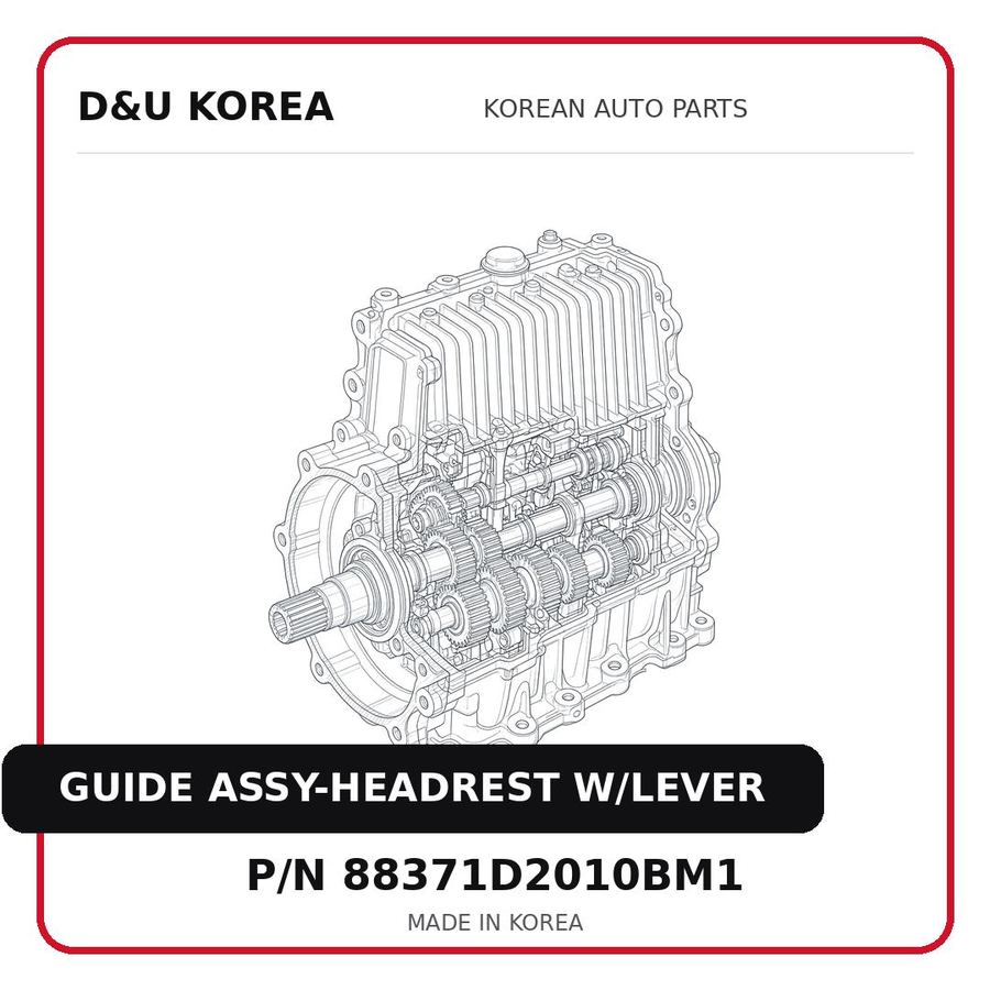 GUIDE ASSY-HEADREST W/LEVER