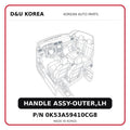HANDLE ASSY-OUTER,LH