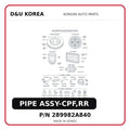 PIPE ASSY-CPF,RR