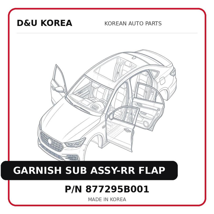 GARNISH SUB ASSY-RR FLAP