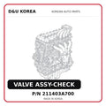 VALVE ASSY-CHECK
