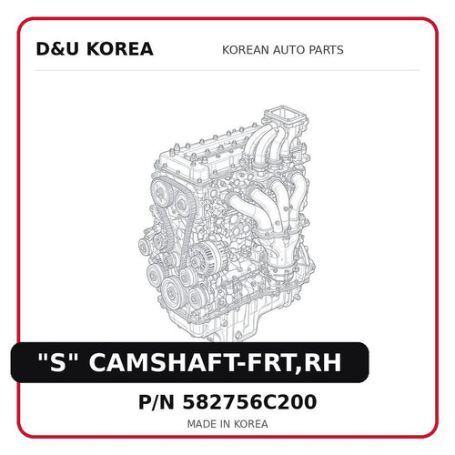 "S" CAMSHAFT-FRT,RH