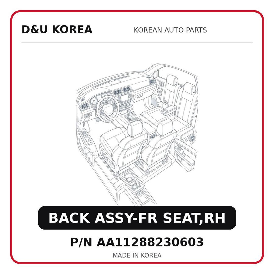 BACK ASSY-FR SEAT,RH