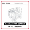 BACK ASSY-FR SEAT,RH