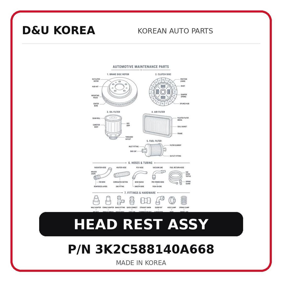 HEAD REST ASSY