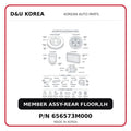 MEMBER ASSY-REAR FLOOR,LH