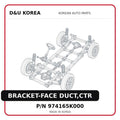 BRACKET-FACE DUCT,CTR
