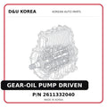GEAR-OIL PUMP DRIVEN