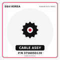 Genuine Mobis CABLE ASSY 375605D120 - Korean auto parts from D&U Korea