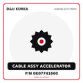 Genuine Mobis CABLE ASSY ACCELERATOR 0K07741660 - Korean auto parts from D&U Korea