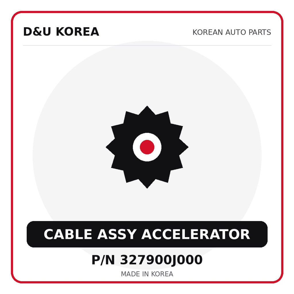 Genuine Mobis CABLE ASSY ACCELERATOR 327900J000 - Korean auto parts from D&U Korea
