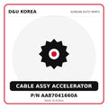 Genuine Mobis CABLE ASSY ACCELERATOR AA87041660A for Korean vehicles | D&U Korea